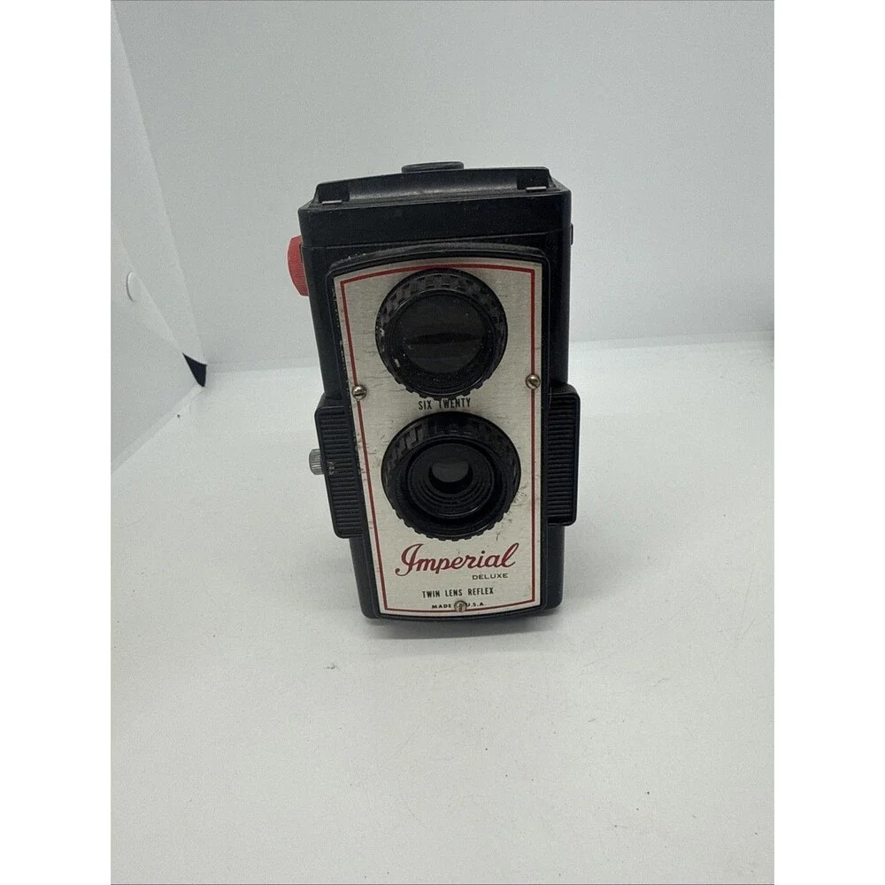 Vintage Imperial Deluxe Twin Lens Reflex Camera Made In USA Not Tested